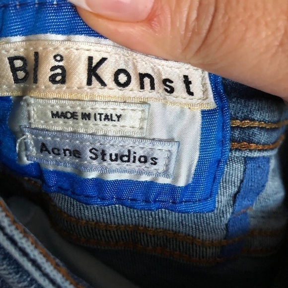 Acne Studios Bla Konst Climp Starp Skinny Jeans - Picture 6 of 12
